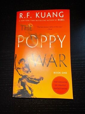 R.F. Kuang "The Poppy War" Book One - Orange Paperback
